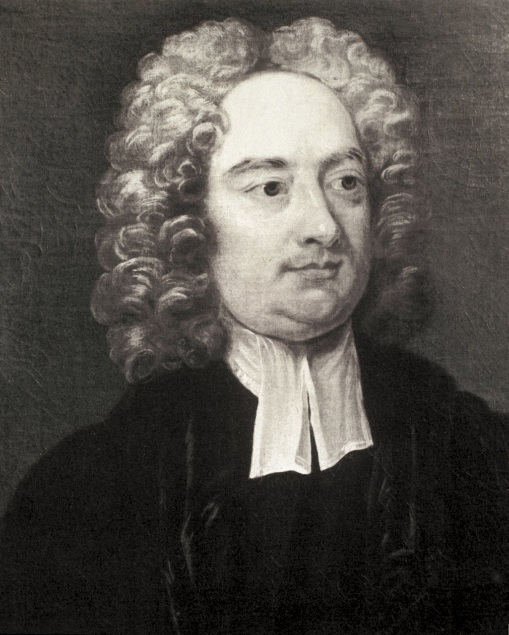 SWIFT, Jonathan (1667-1745). Ír pap és szatirikus író. Portré a dublini Szent Patrik-székesegyház dékánjaként Charles Jervas (1675-1739) festménye után. Metszet. Magántulajdonban. alkotó: Artist Unknown
