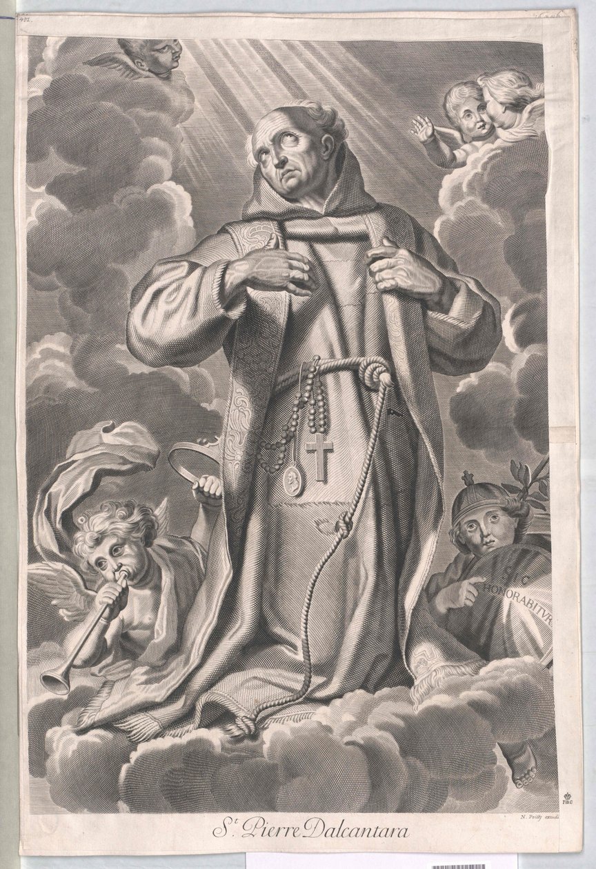 Alcantarai Szent Péter alkotó: Artist Unknown