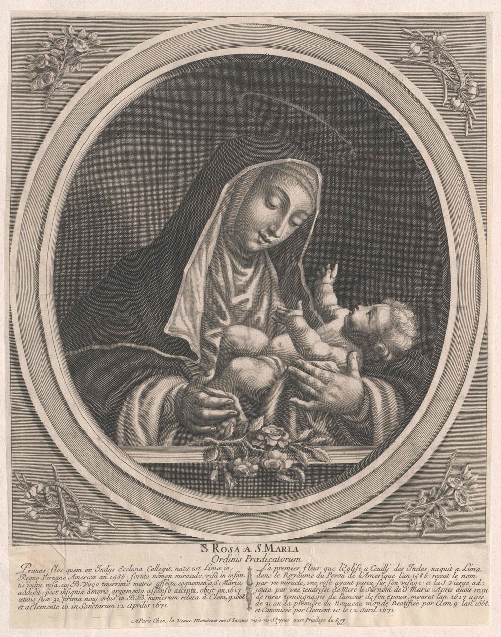 Límai Szent Rózsa alkotó: Artist Unknown
