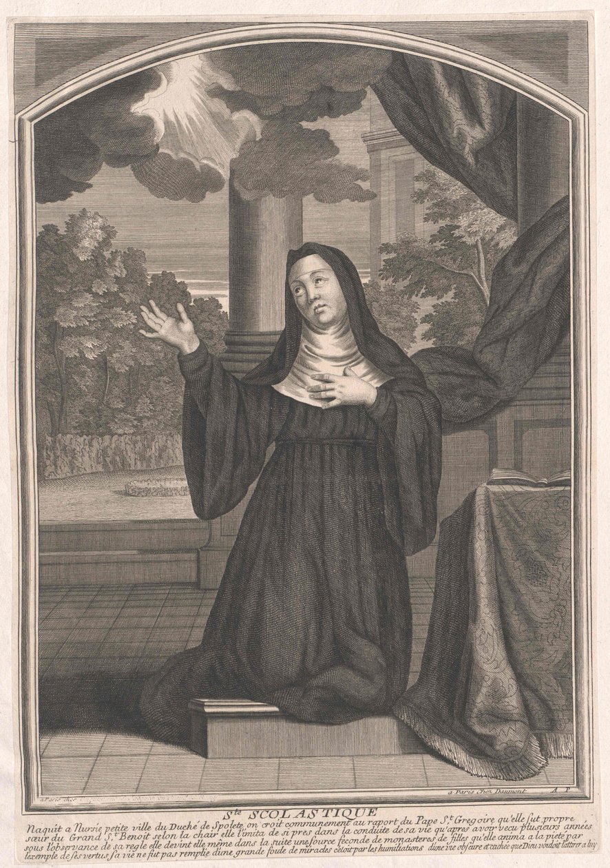 Saint Scholastica alkotó: Artist Unknown