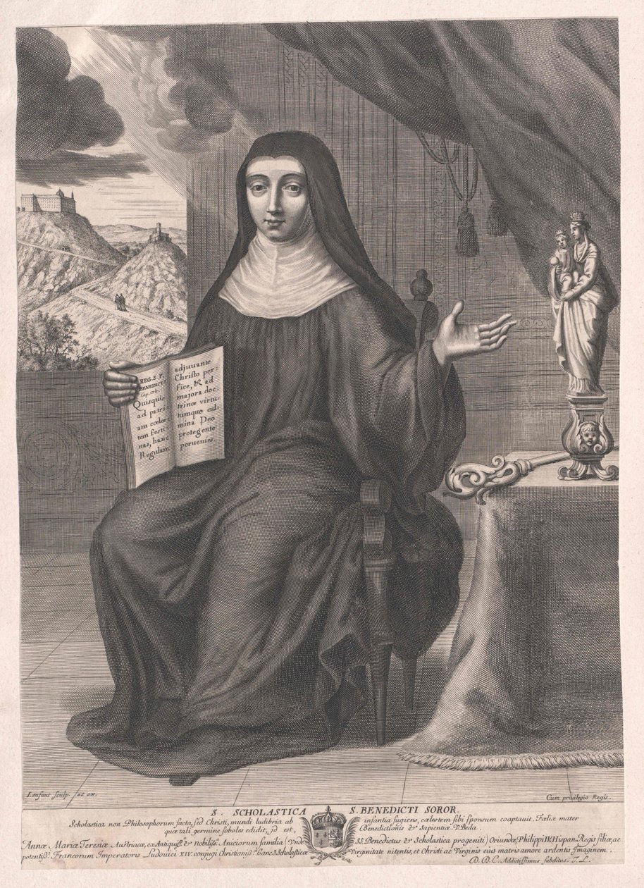 Saint Scholastica alkotó: Artist Unknown