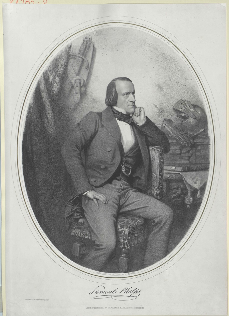 Samuel Phelps alkotó: Artist Unknown