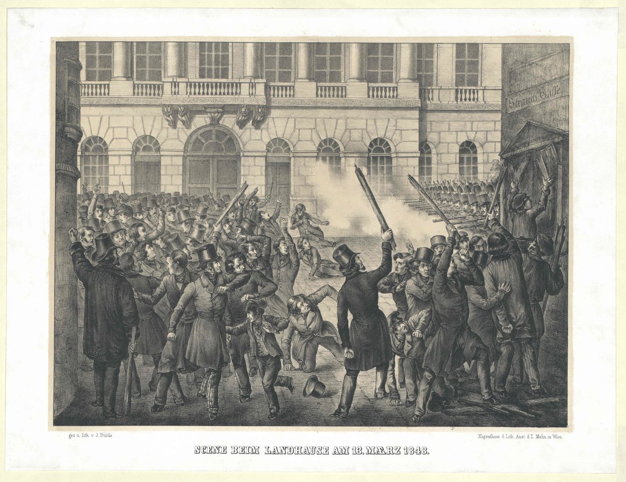 Jelenet a vidéki házban 1848. március 13-án alkotó: Artist Unknown