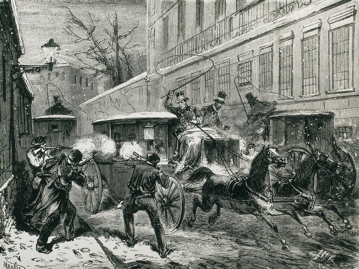 Spanyolország (1870). Prim tábornok meggyilkolása (Madrid, december 27.). alkotó: Artist Unknown