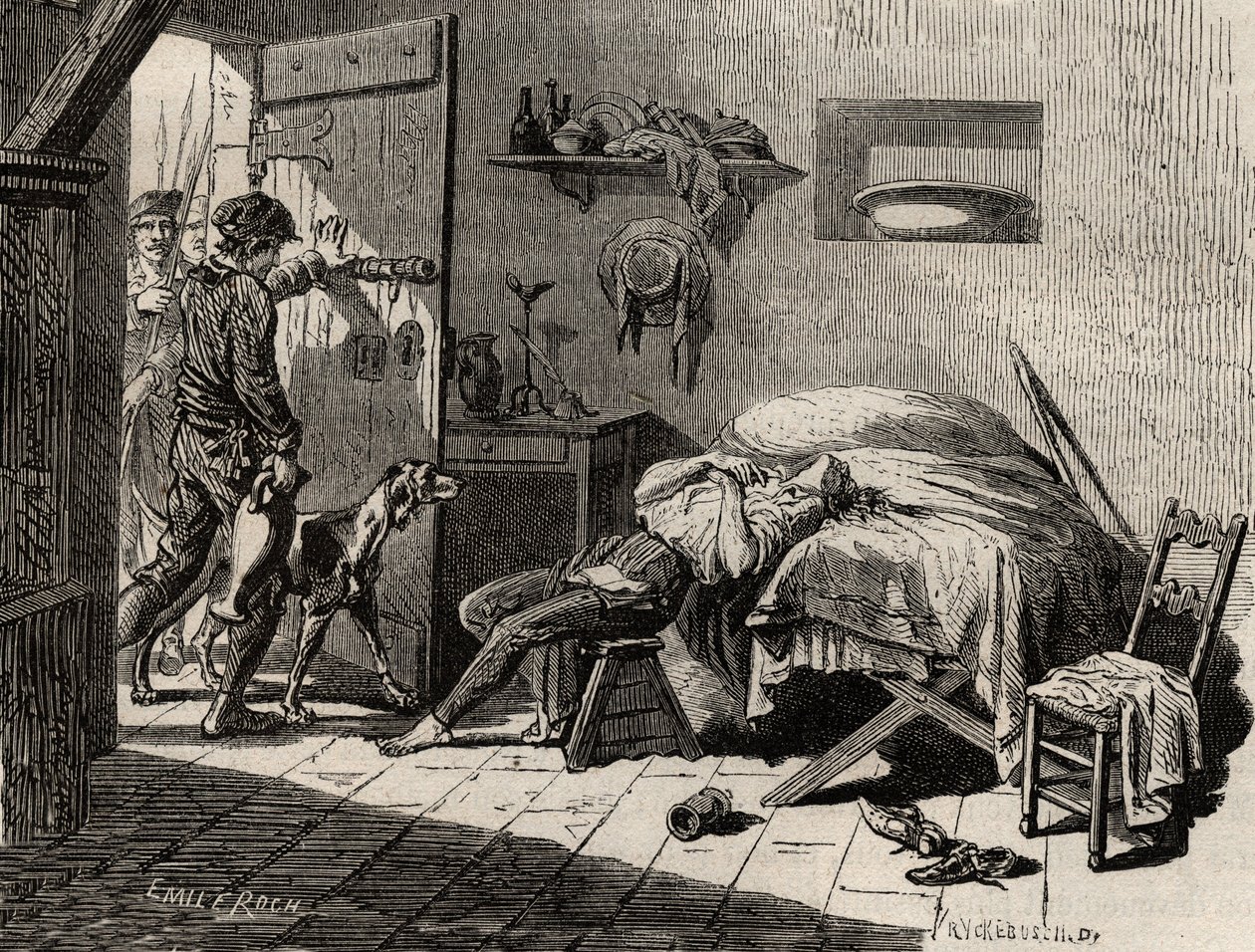 Condorcet halála a börtönben március 28-án alkotó: Artist Unknown
