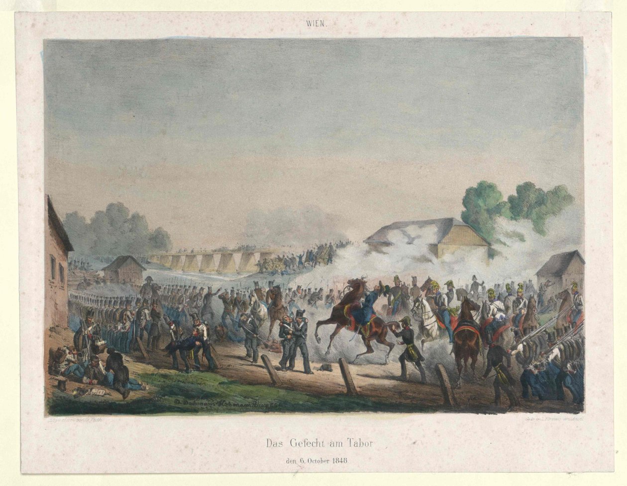 A harc a taborban 1848. október 6. alkotó: Artist Unknown