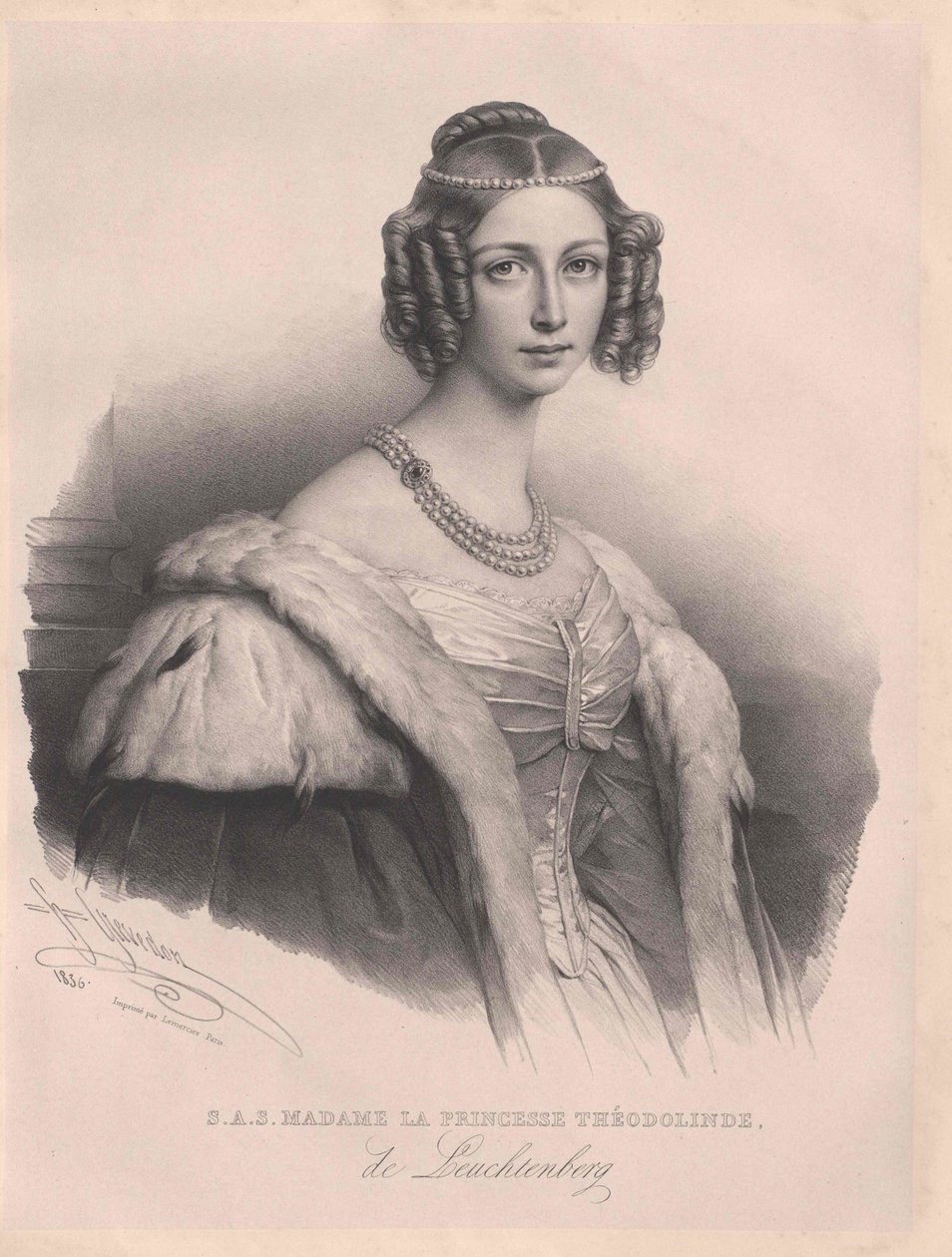 Theodolinde hercegnő Leuchtenberg alkotó: Artist Unknown