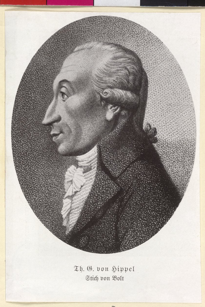 Theodor Gottlieb von Hippel alkotó: Artist Unknown