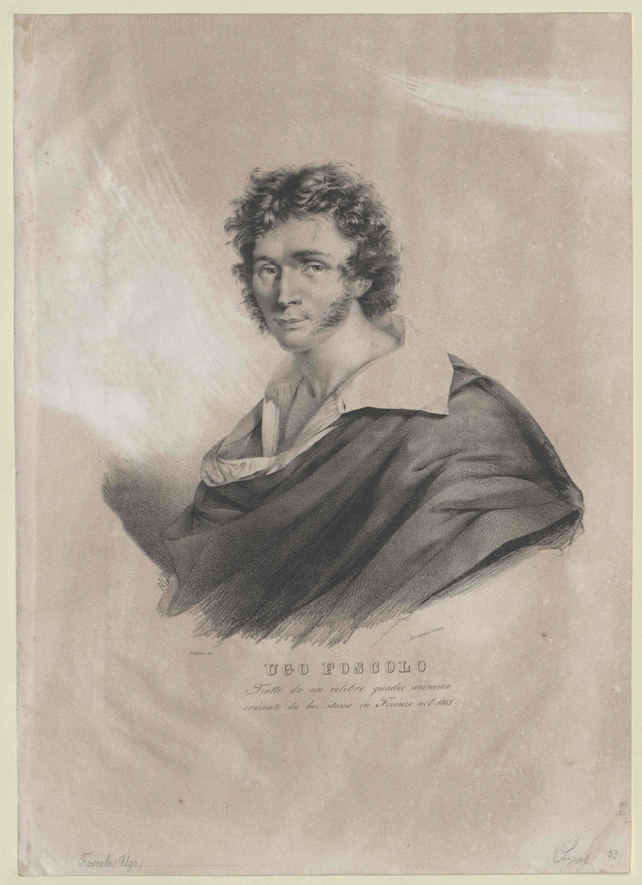 Ugo Foscolo alkotó: Artist Unknown