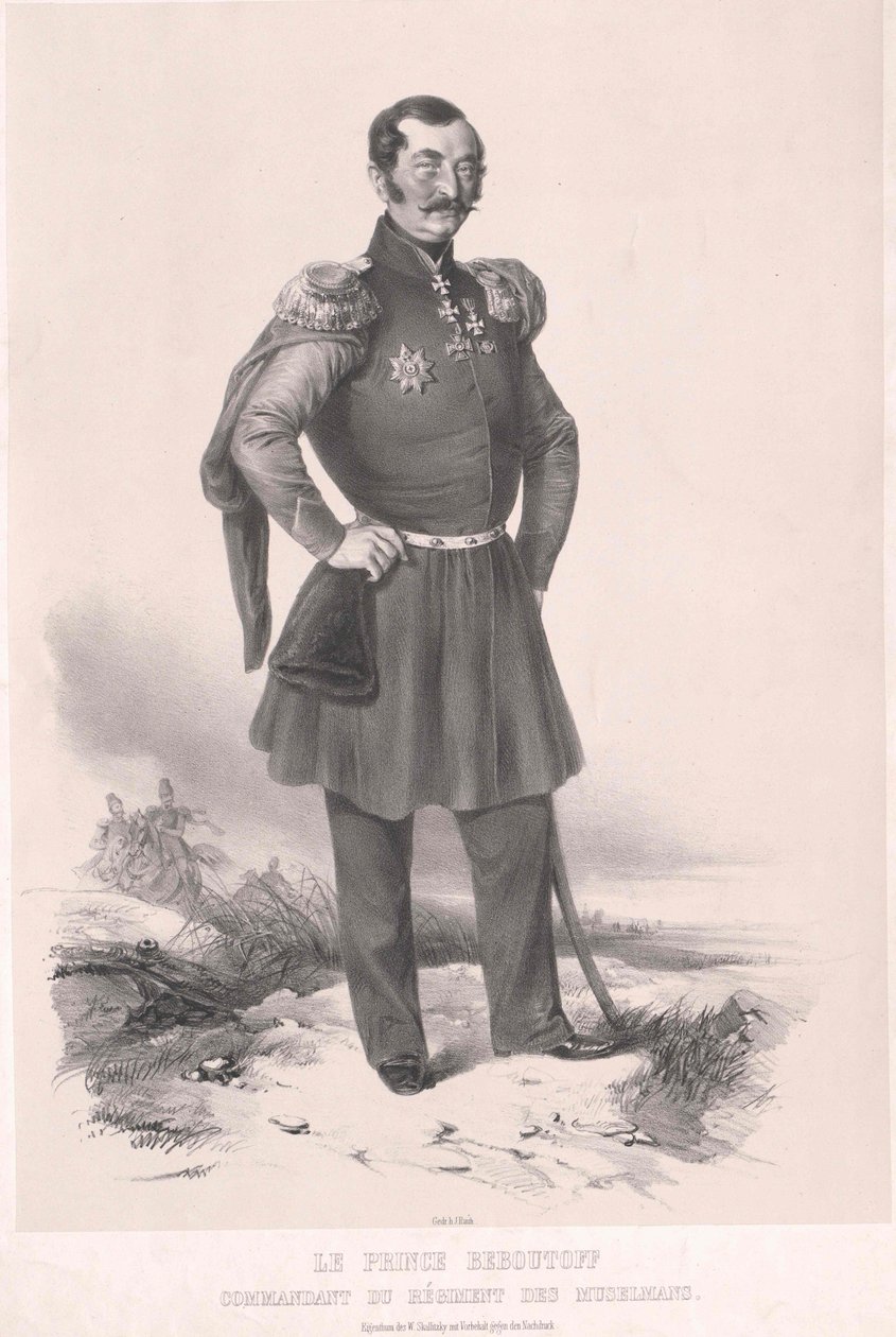 Vaszilij Oszipov gróf Bebutov alkotó: Artist Unknown
