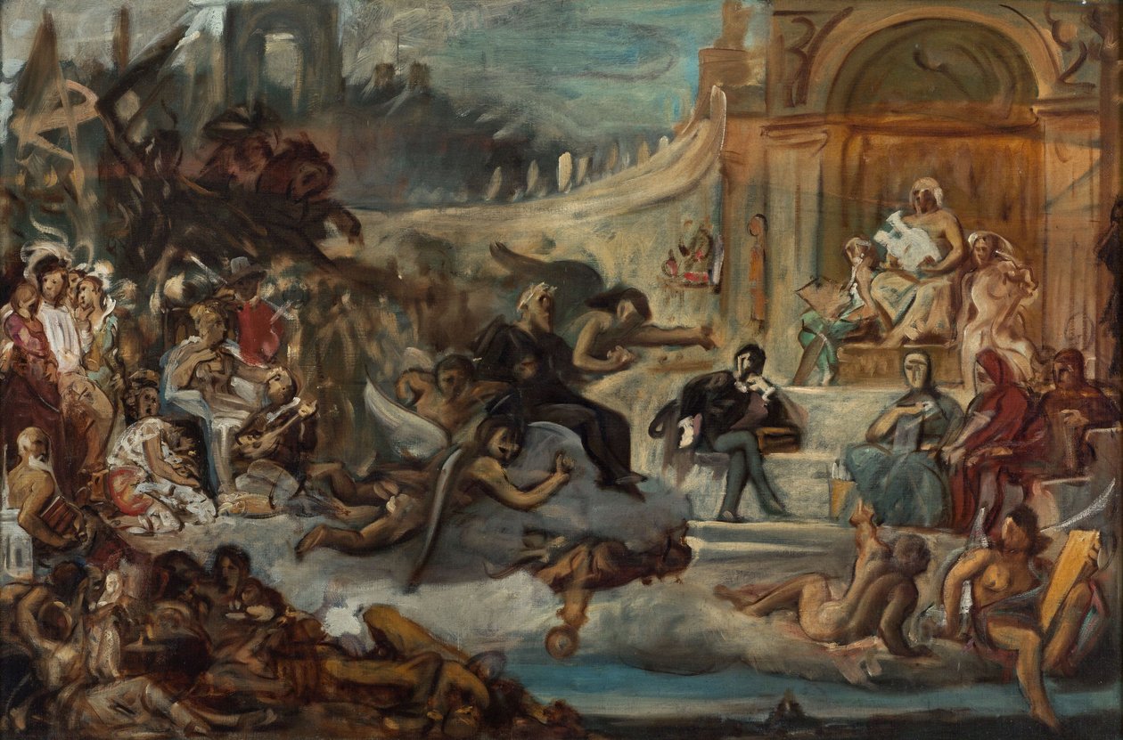 Victor Hugo apoteózisa (olaj, vászon) alkotó: Artist Unknown