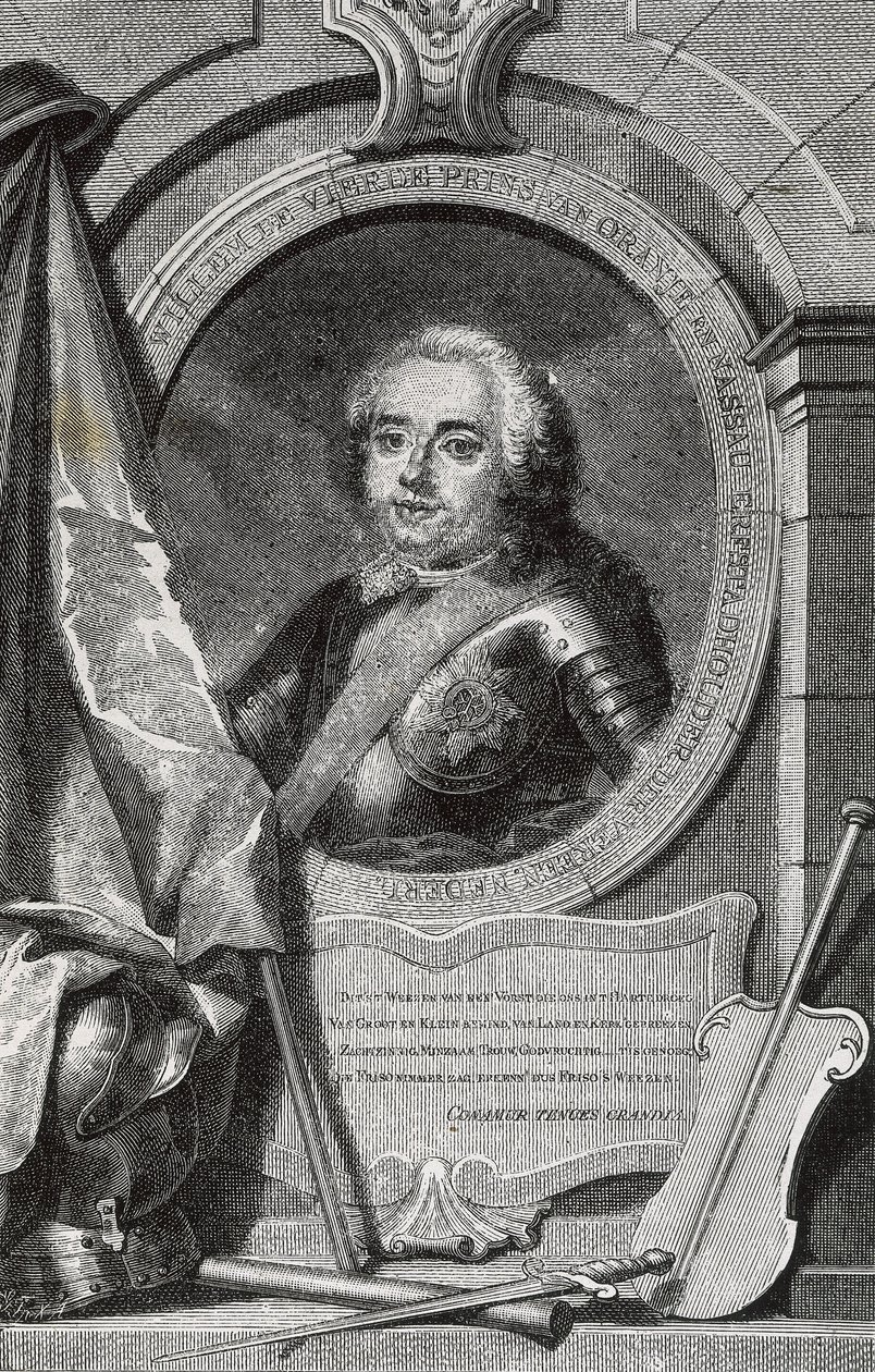 IV. WILLIAM (1711-1751). Hollandia első örökletes stadtholdere. Metszet. alkotó: Artist Unknown