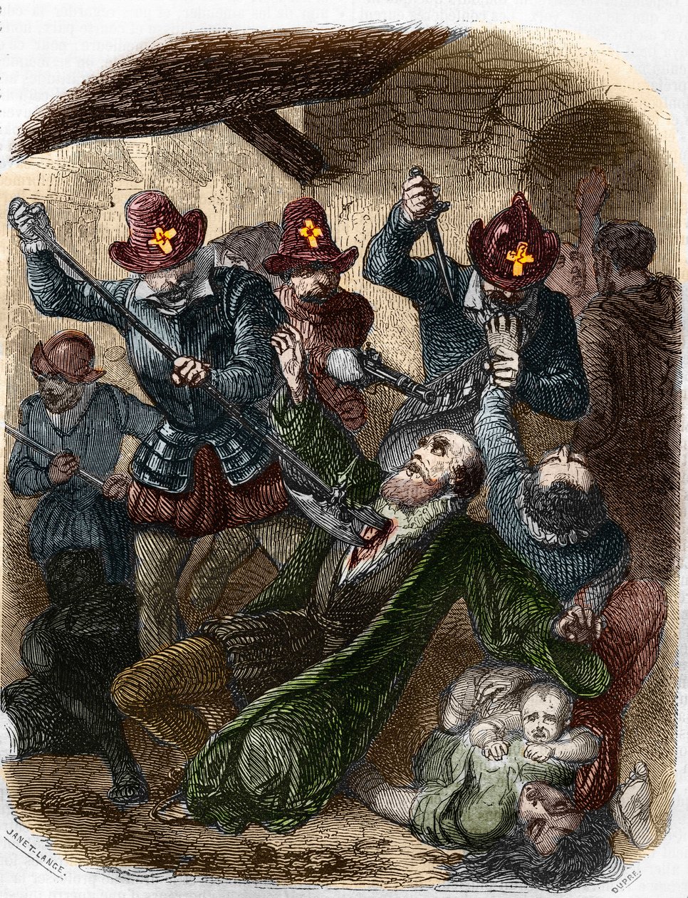Vallásháborúk. Szent Barthelemy mészárlása, augusztus 24. alkotó: Artist Unknown