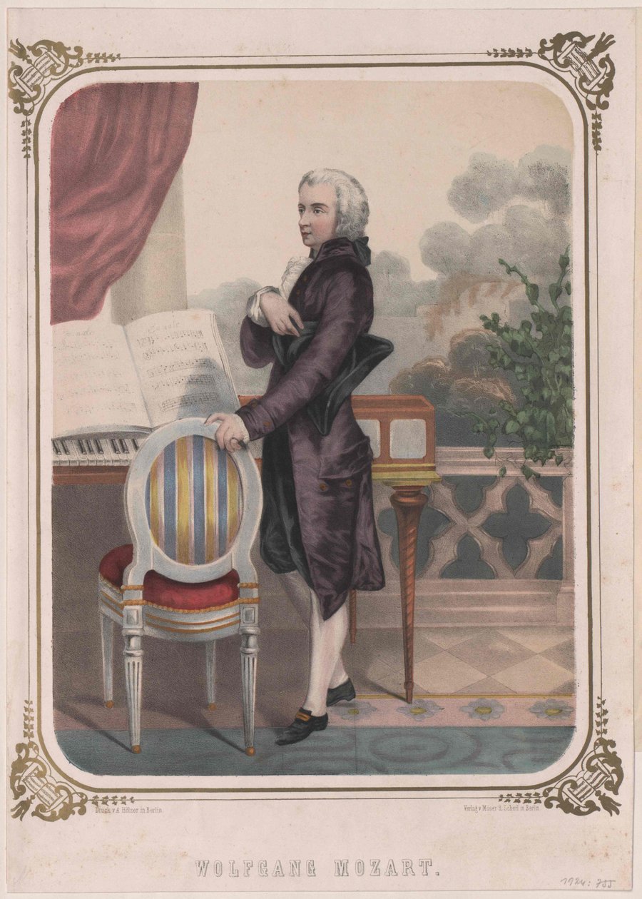 Wolfgang Amadeus Mozart alkotó: Artist Unknown