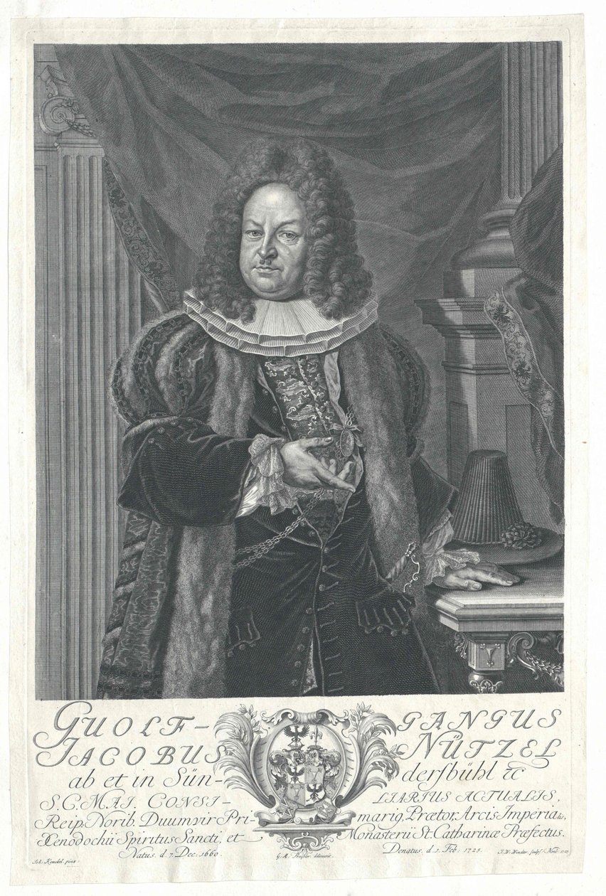 Wolfgang Jacob Nuetzel von Suendersbuehl alkotó: Artist Unknown