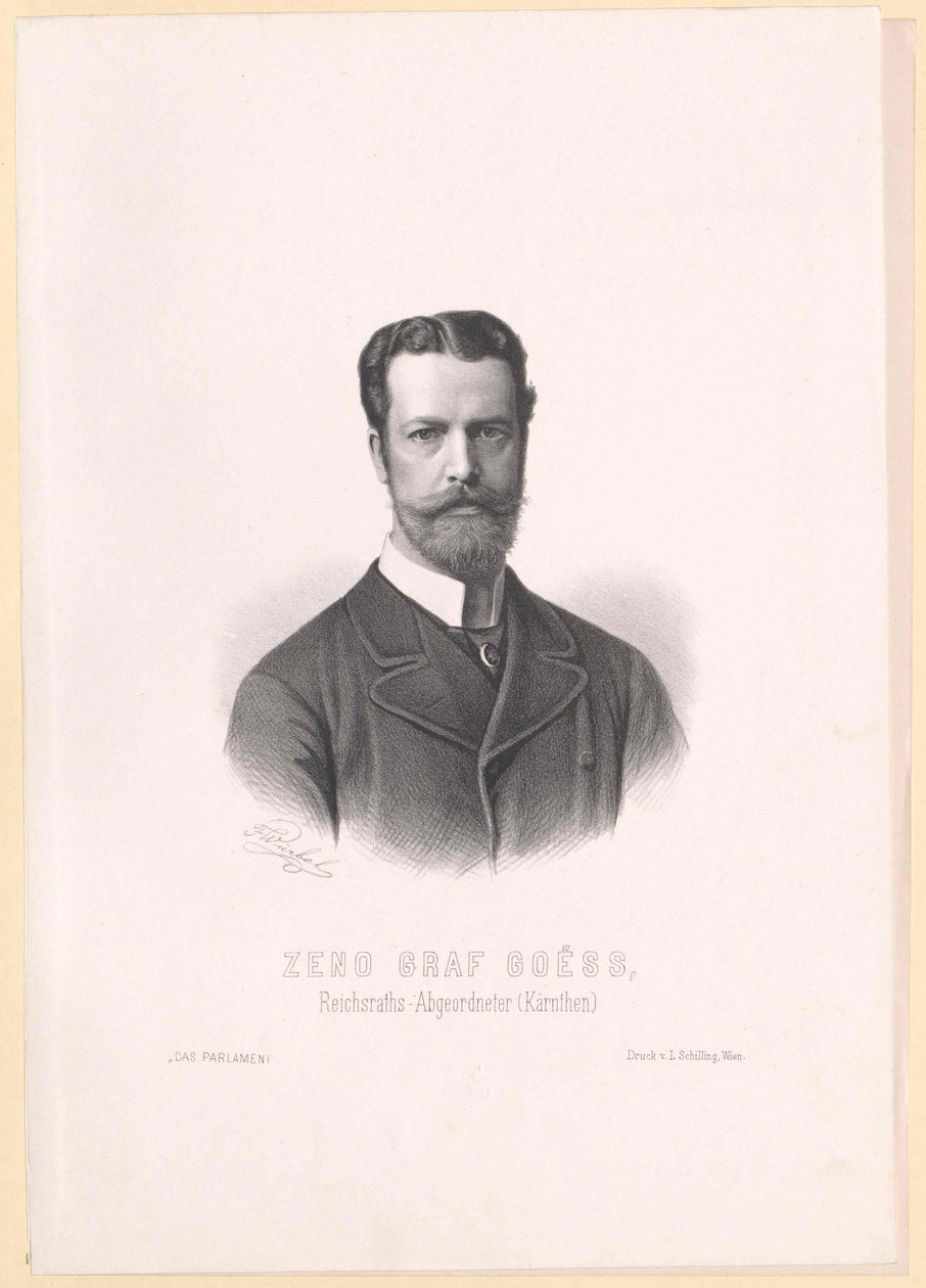 Zeno gróf Goess alkotó: Artist Unknown