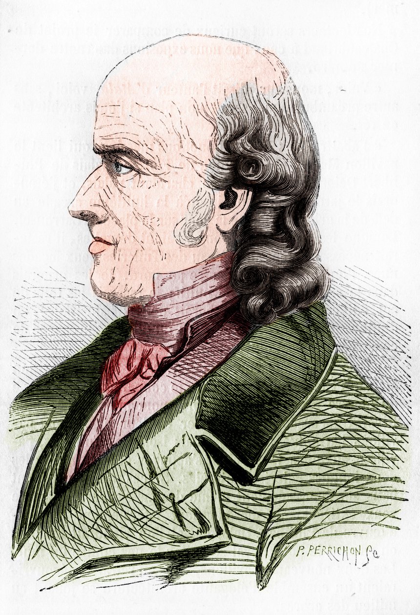 Samuel Hahnemann, a homeopátia atyjának portréja. alkotó: Artist Unknown