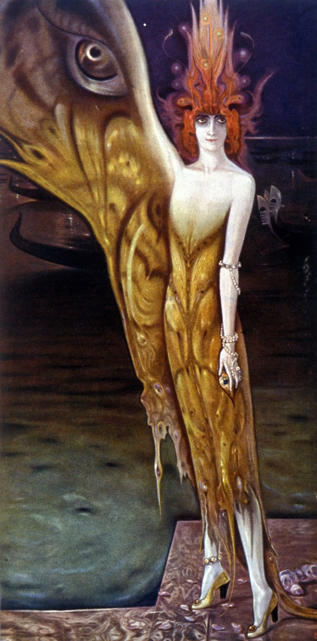 Marchesa (Marquise) Luisa Casati (1881-1957) portréja, Arturo Martini (1885-1947) 1912-ben. alkotó: Arturo Martini