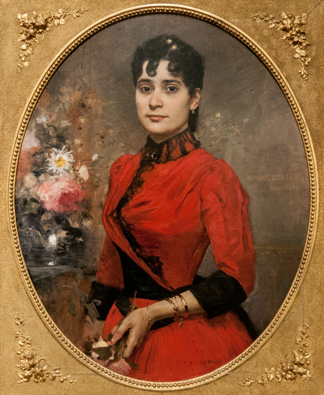 Emilia Alcalá portréja alkotó: Arturo Michelena