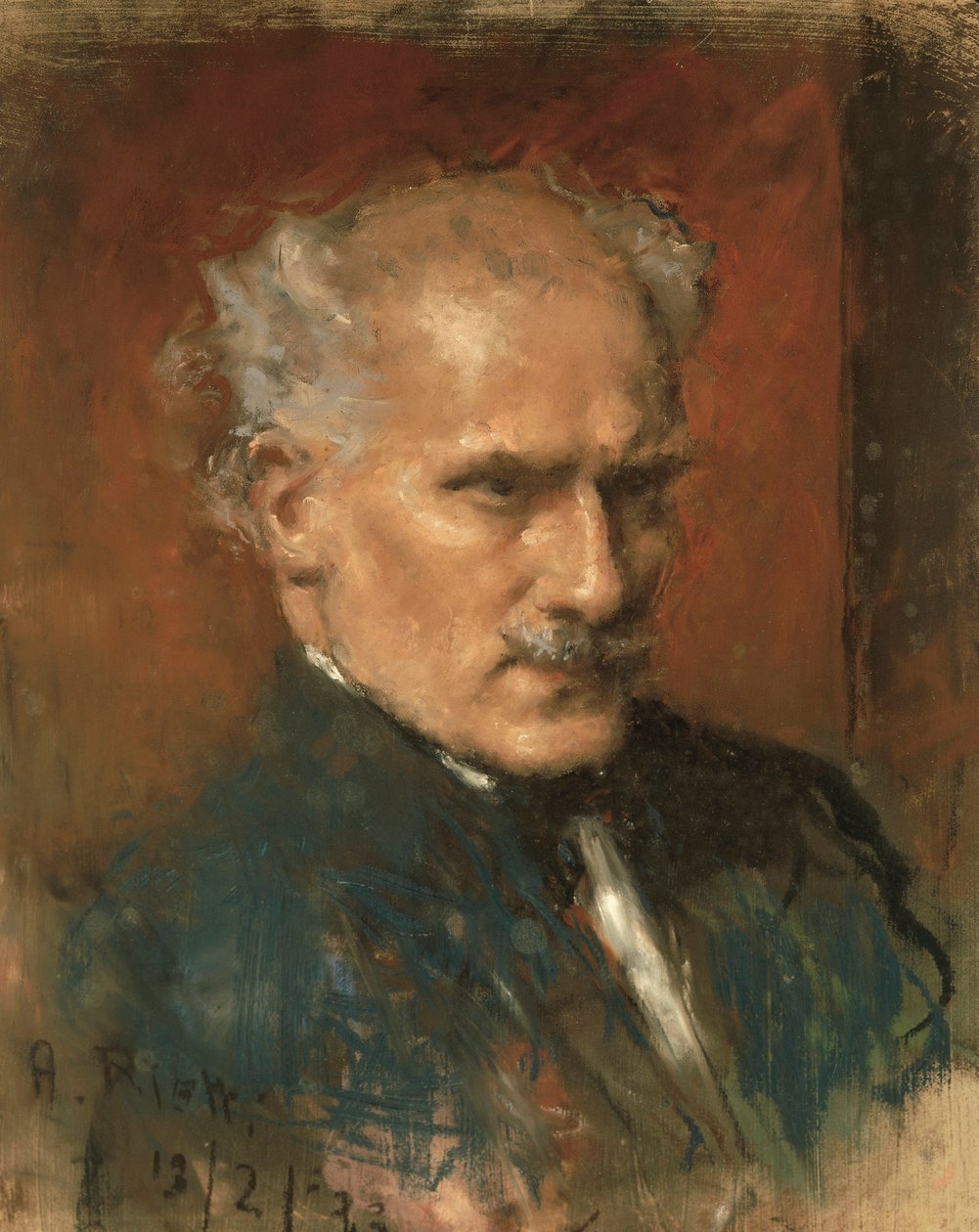 Arturo Toscanini portréja (olaj, vászon) alkotó: Arturo Rietti