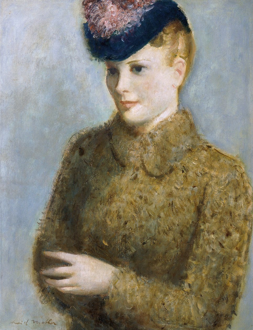 egy lány portréja alkotó: Arvid Mather