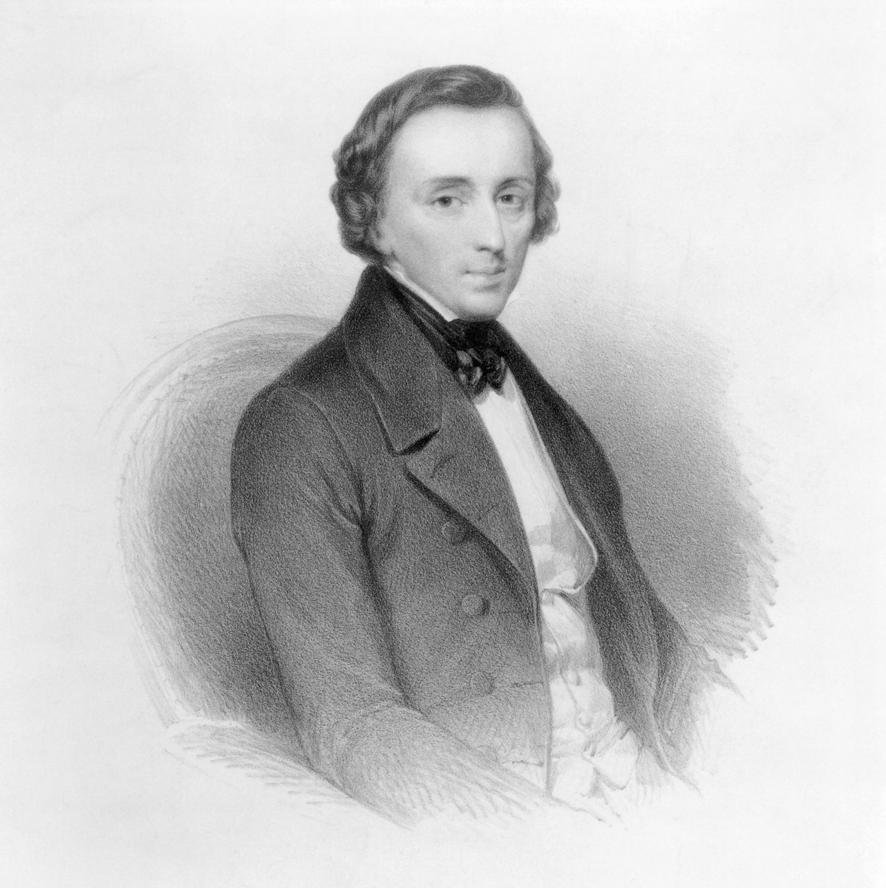 Frederic Chopin (1810-49) lengyel zeneszerző és zongoraművész portréja alkotó: Ary Scheffer