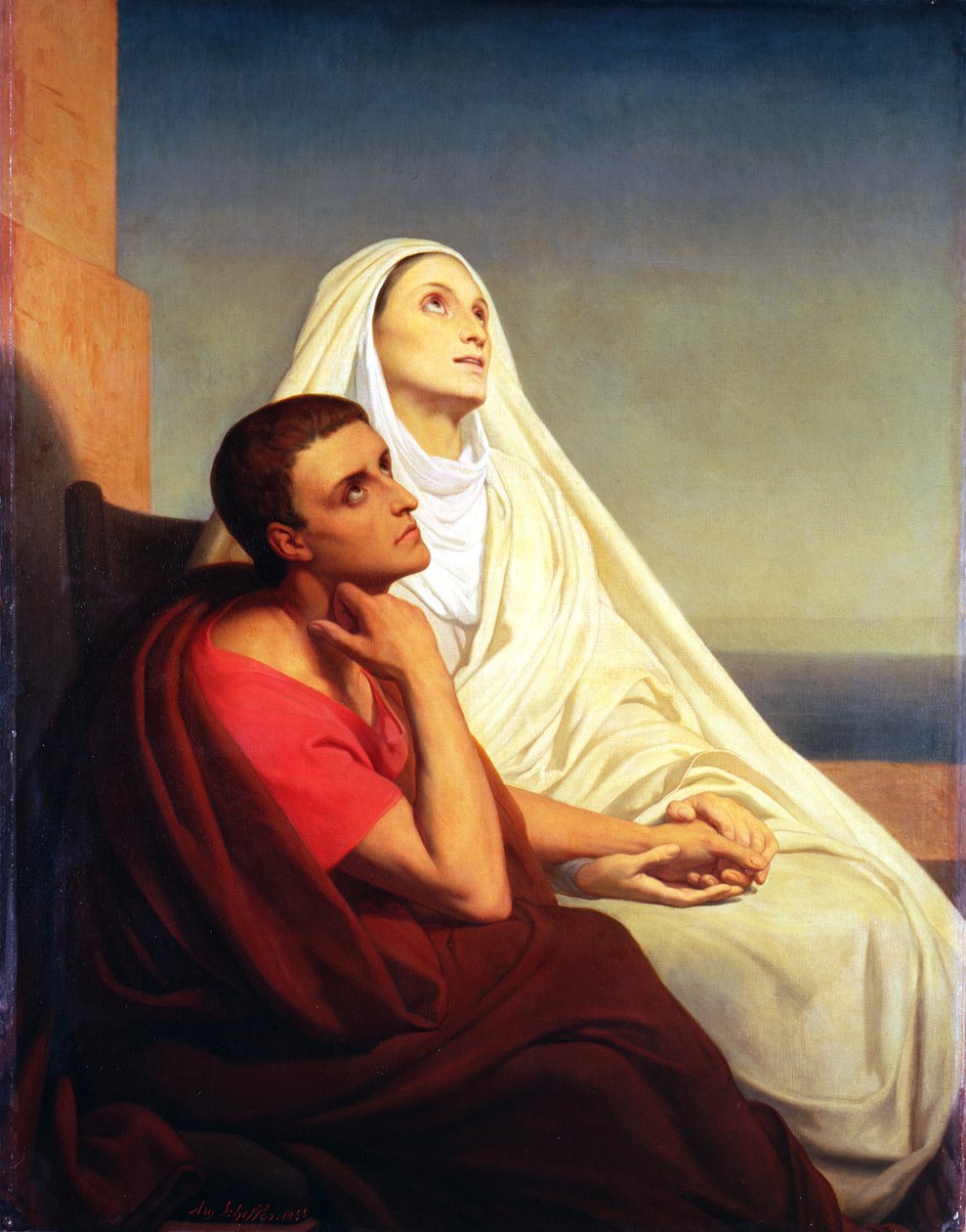 Szent Ágoston és anyja Szent Mónika, 1855 alkotó: Ary Scheffer