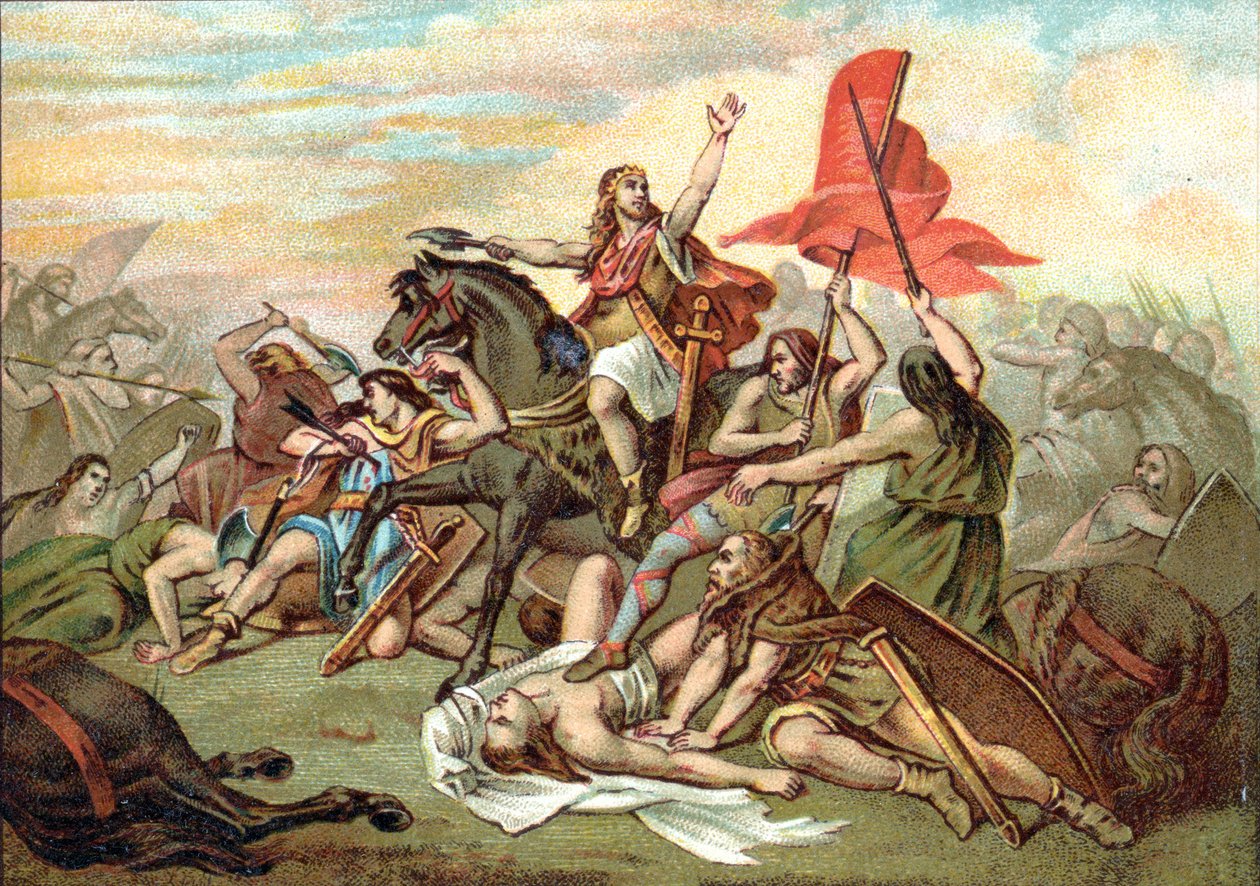 Tolbiac csata (Clovis megtérése) alkotó: Ary (after) Scheffer