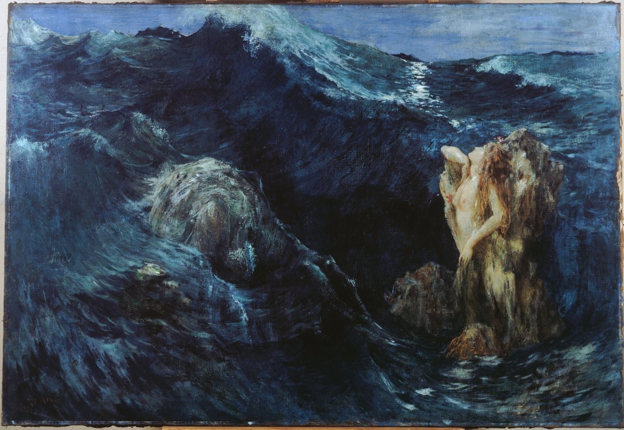 Charybdis és Scylla, 1894 (olaj, vászon) alkotó: Ary Ernest Renan