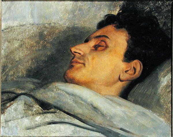 Armand Carrel (1800-36) a halálos ágyán, 1836 alkotó: Ary Scheffer
