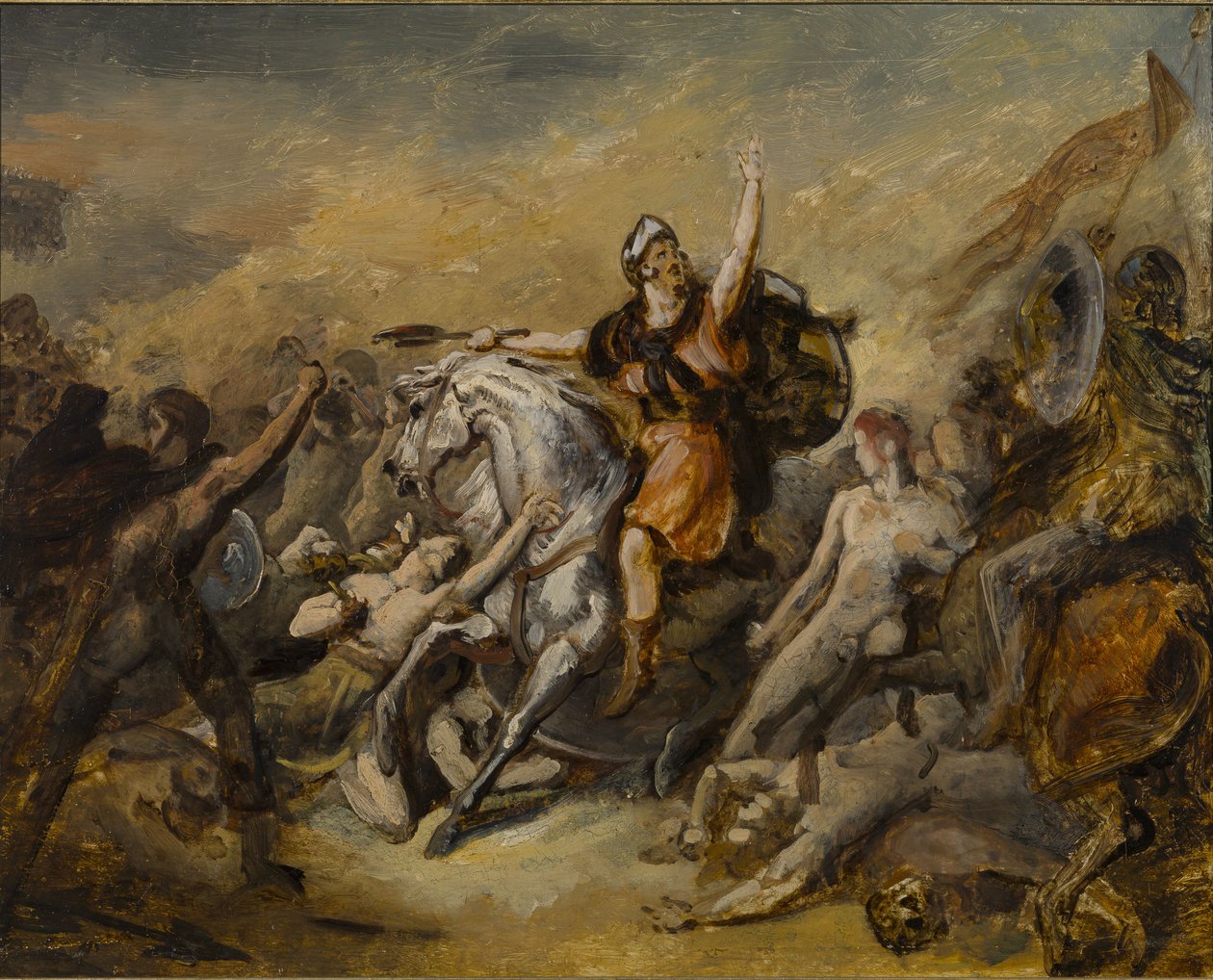 A tolbiaci csata alkotó: Ary Scheffer