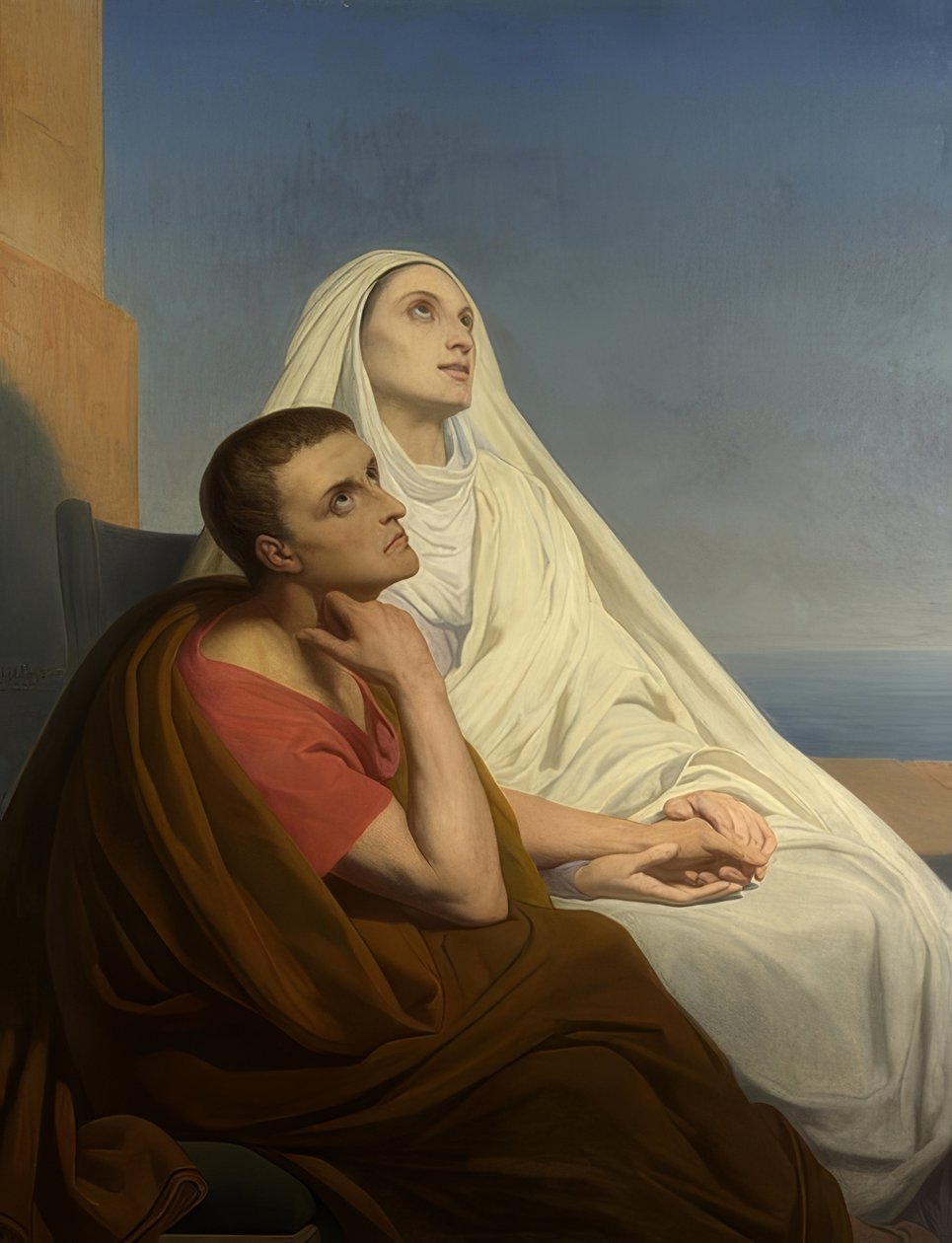 Szent Ágoston édesanyjával, Monika von Tagaste-val. 1854 alkotó: Ary Scheffer