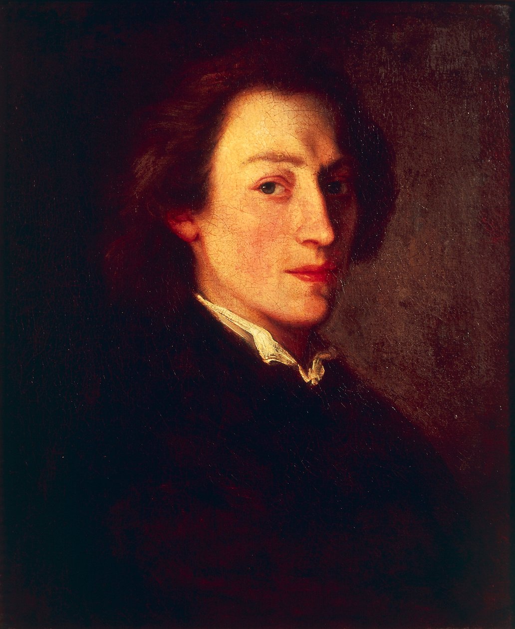 Franciaország, Versailles, Frederic Chopin (1810-1849) lengyel zeneszerző és zongoraművész portréja alkotó: Ary Scheffer