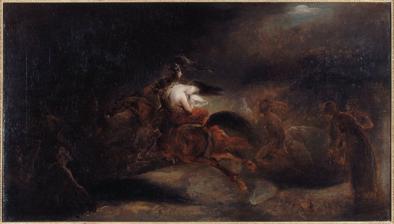 Lénore, a holtak gyorsan lovagolnak alkotó: Ary Scheffer