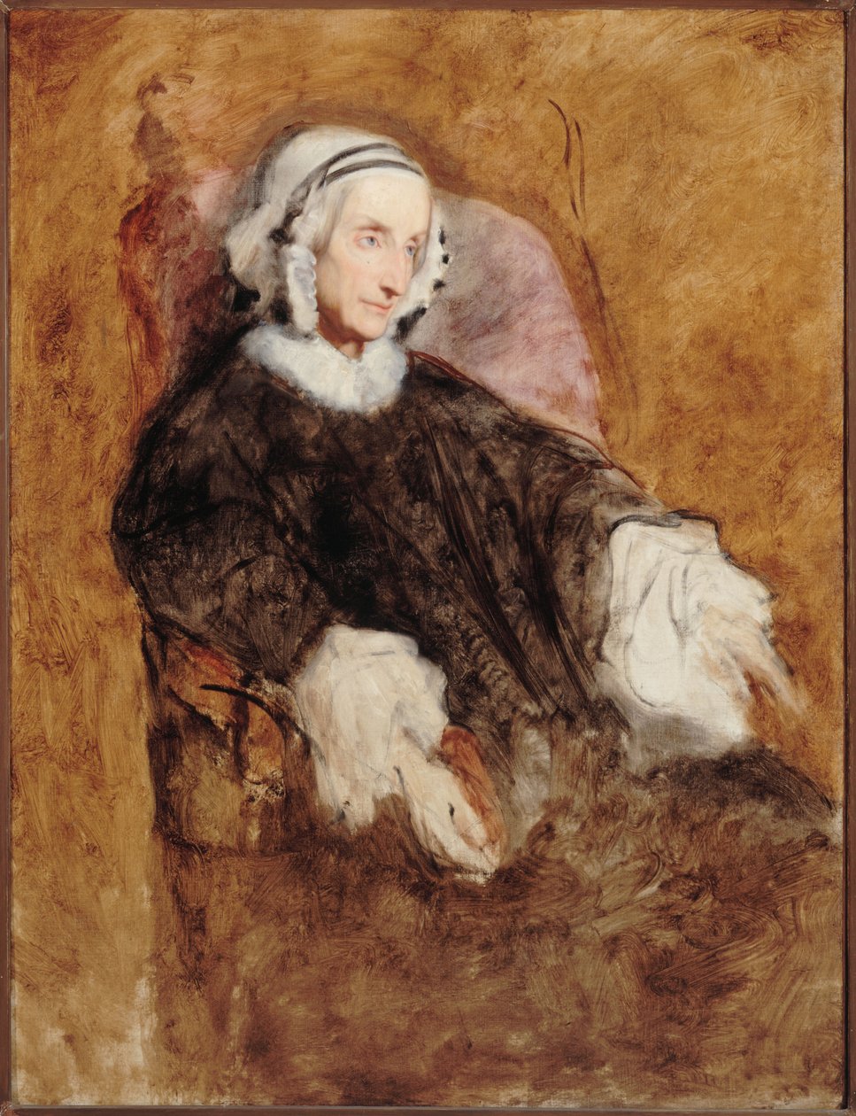 Marie-Amélie királyné gyászruhában alkotó: Ary Scheffer