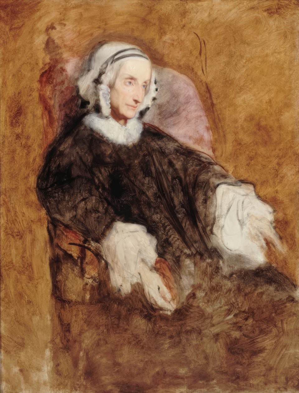 Marie-Amelie királyné gyászban alkotó: Ary Scheffer