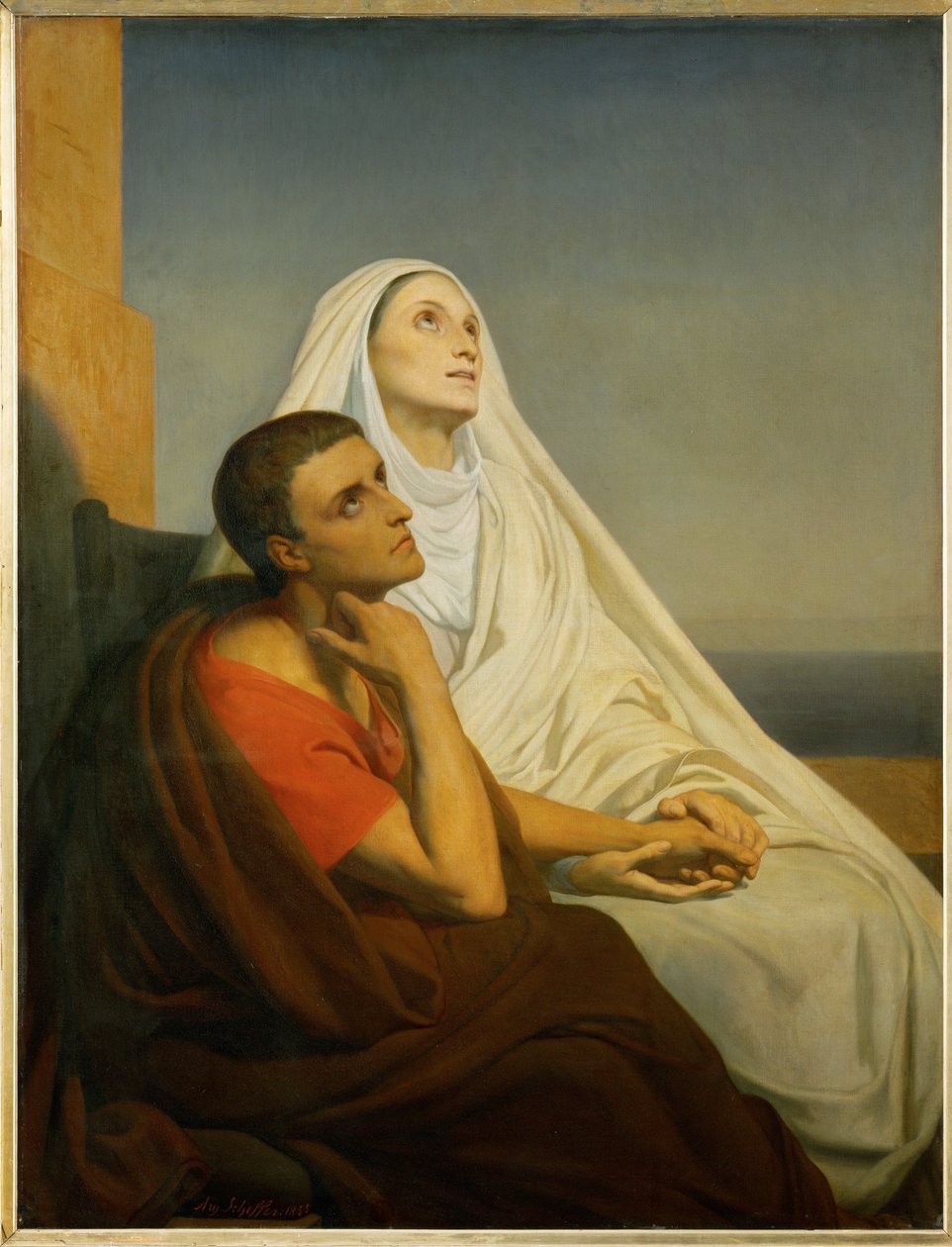 Szent Ágoston és édesanyja, Szent Mónika ... alkotó: Ary Scheffer