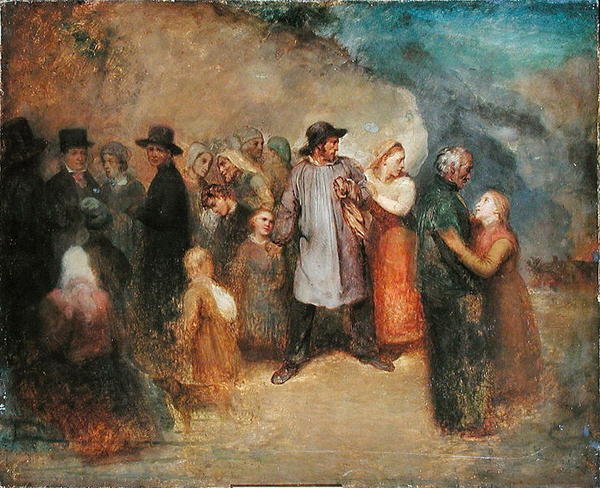 Egy kivonulás jelenete, 1858 körül alkotó: Ary Scheffer