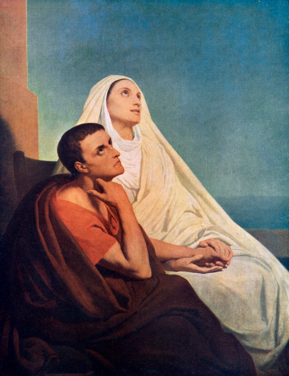 Szent Ágoston édesanyjával, Szent Mónikával, 1855 1926. alkotó: Ary Scheffer