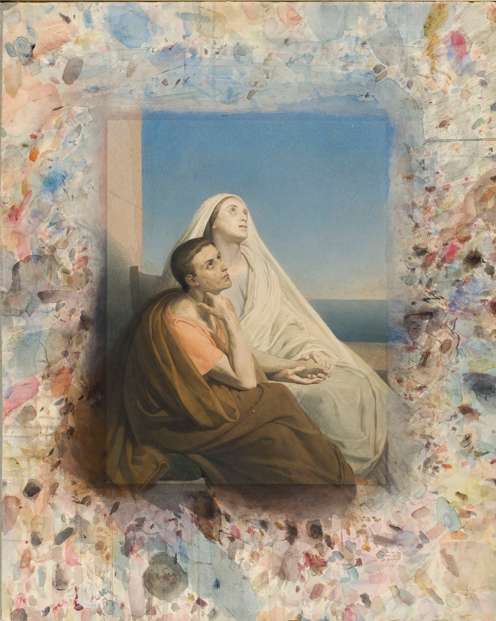 Szent Ágoston és Szent Mónika alkotó: Ary Scheffer