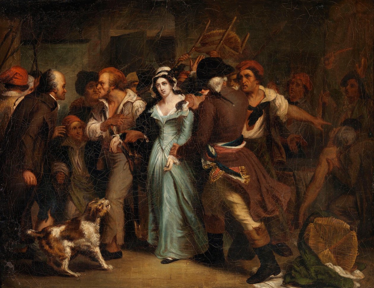 Charlotte Corday letartóztatása alkotó: Ary Scheffer
