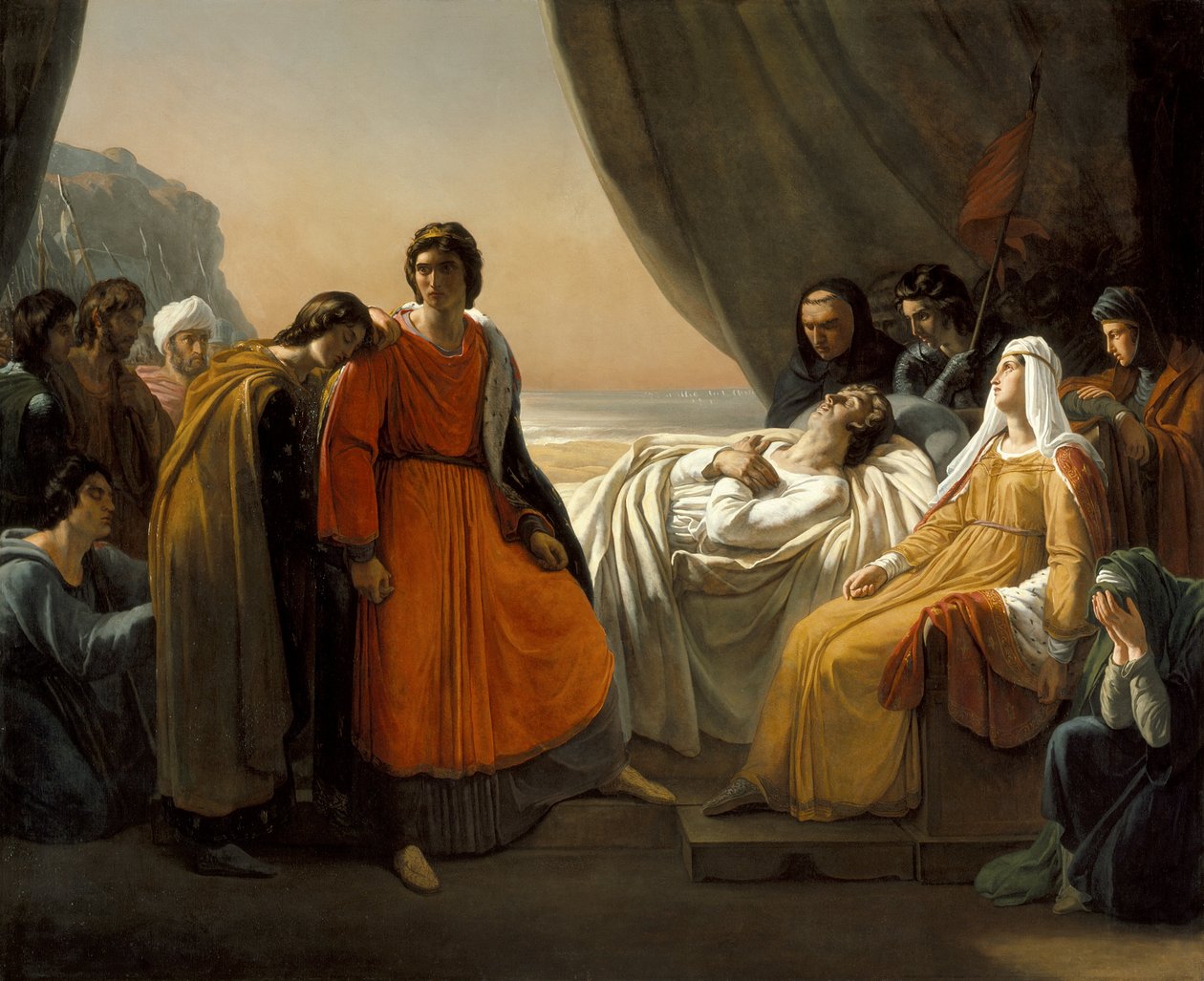 Szent Lajos halála alkotó: Ary Scheffer