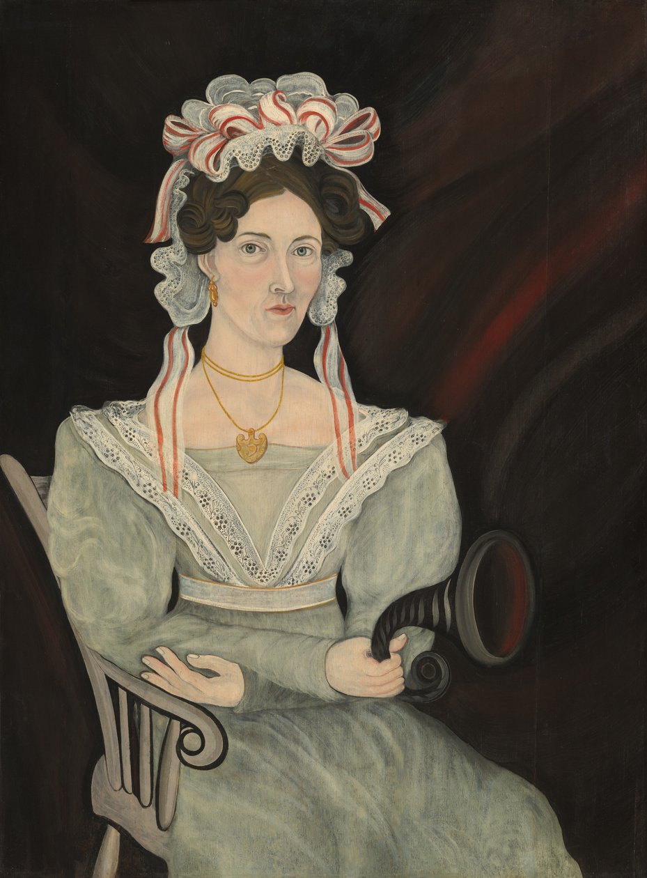 Esetleg Mrs. William Sheldon, c. 1831. alkotó: Asahel Powers