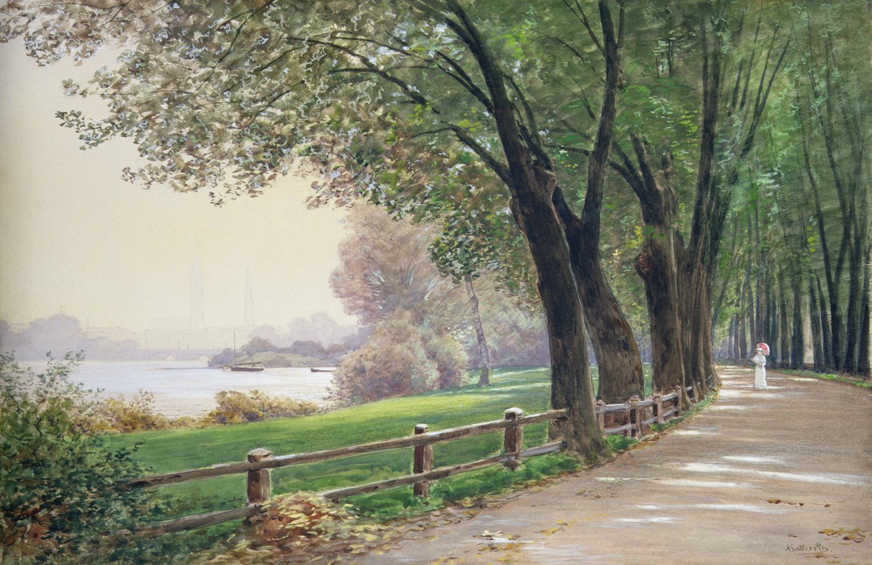 A Fontenay Hamburgban alkotó: Ascan Lutteroth
