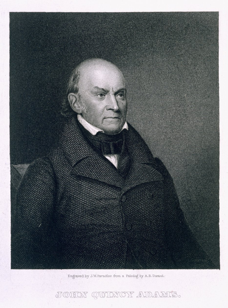 John Quincy Adams, John Wesley Paradise metszete (1809-62) alkotó: Asher Brown Durand