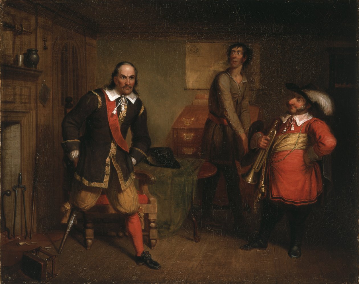 Peter Stuyvesant (1592-1672) és a trombitás, 1835 alkotó: Asher Brown Durand