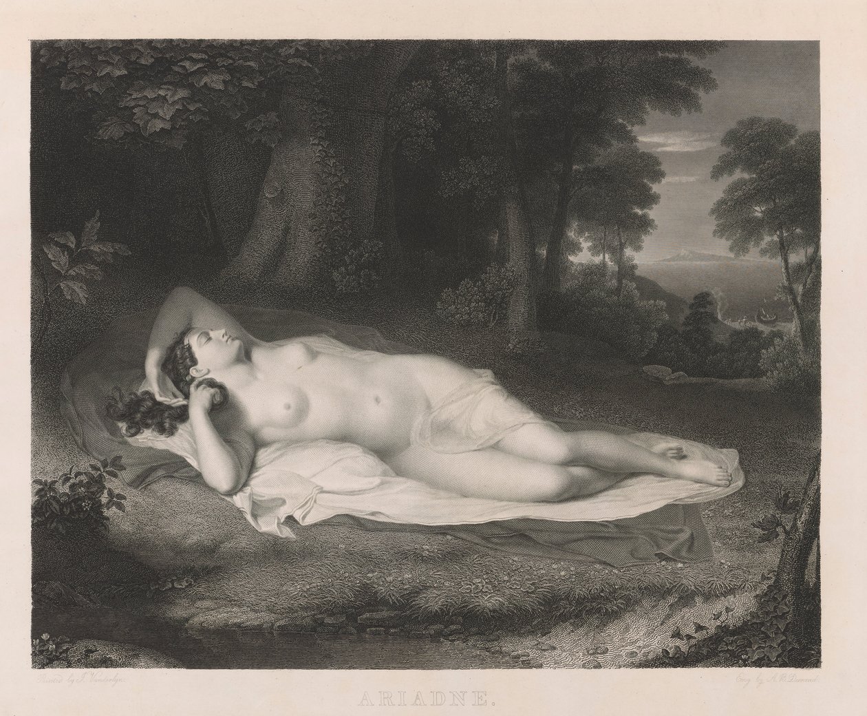 Ariadne alkotó: Asher Brown Durand