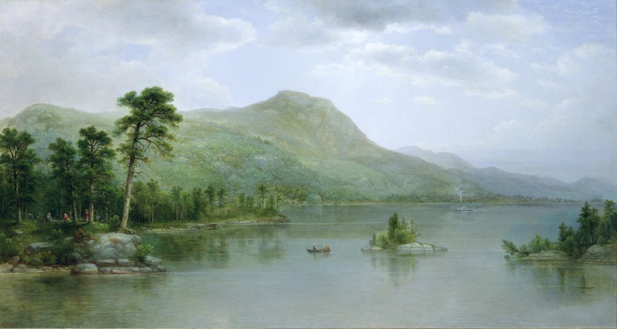 Black Mountain a Harbour-szigetekről, Lake George, New York, 1875 alkotó: Asher Brown Durand