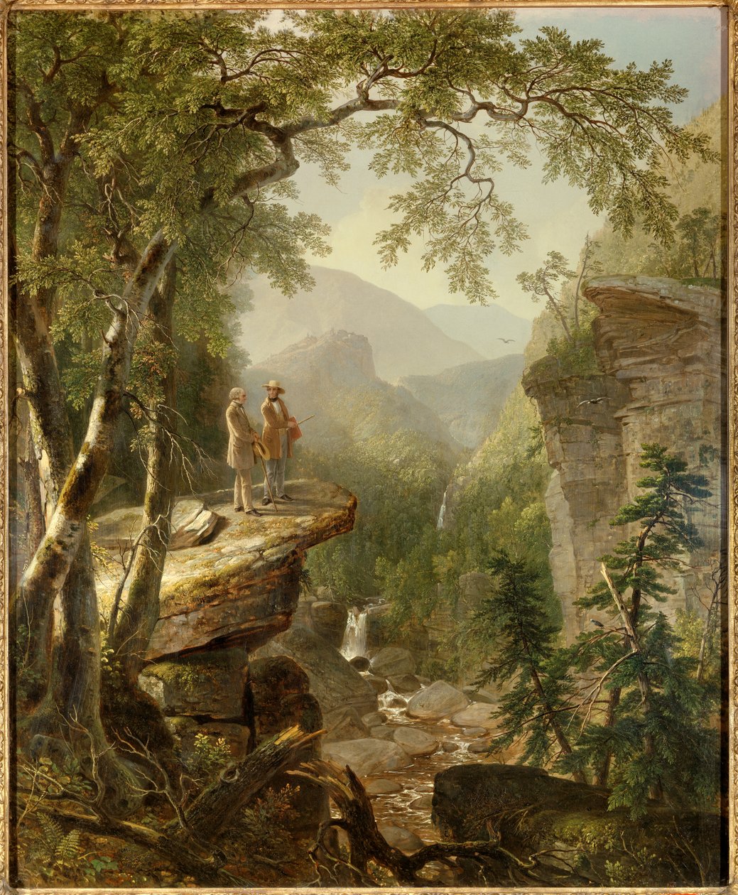 A Szellem Testvérisége Thomas Cole festő (1801-1848) és William Cullen Bryant költő (1794-1878) egy romantikus tájon érintkeznek egymással. Asher Durand (1796-1886) festménye 1849 Magángyűjtemény - Rokon szellemek. A Hudson folyó nagy művésze alkotó: Asher Brown Durand