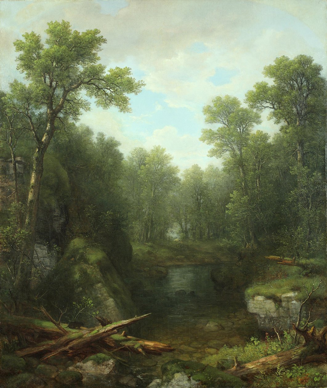 Chapel Pond Brook, Keene Flats, Adirondack Mountains, New York, 1871 alkotó: Asher Brown Durand